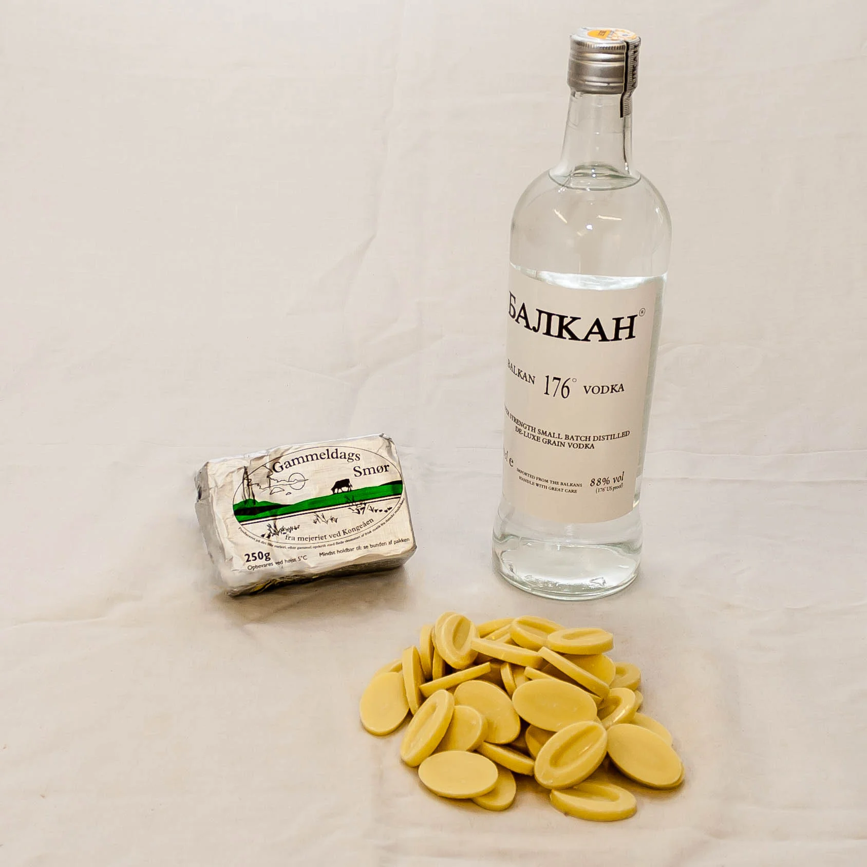 Udsnit af benyttede ingredienser