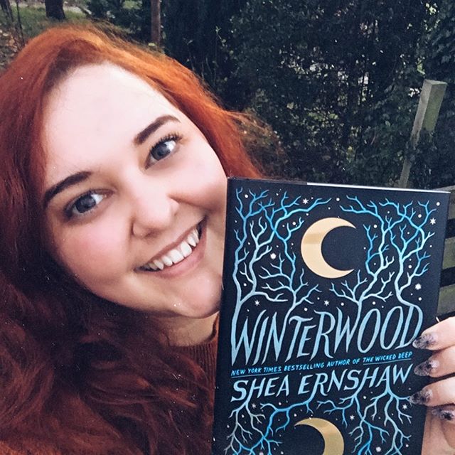 I got so many beautiful books for my birthday yesterday, so I'll be posting all about them soon. But I wanted to show off my pretty copy of WINTERWOOD by @sheaernshaw, which is out in the world today! Happy birthday little book! I loved this book so 