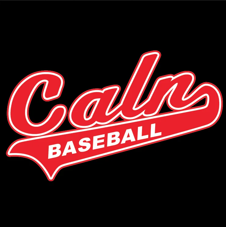 CALN BASEBALL-script red-wht on black.jpg