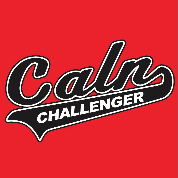 CALN CHALLENGER-script blk-white on red.jpg