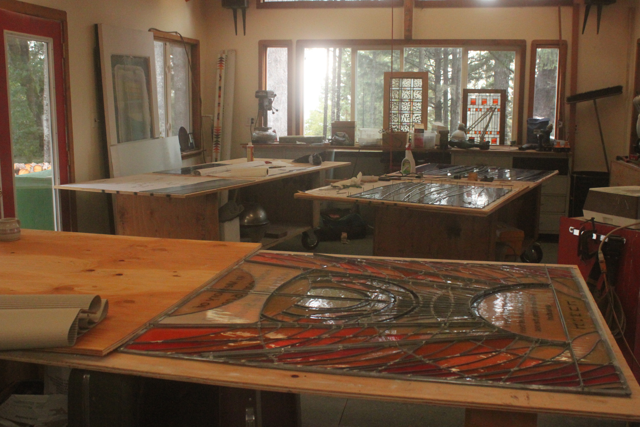  The completed Holocaust Memorial Window. 