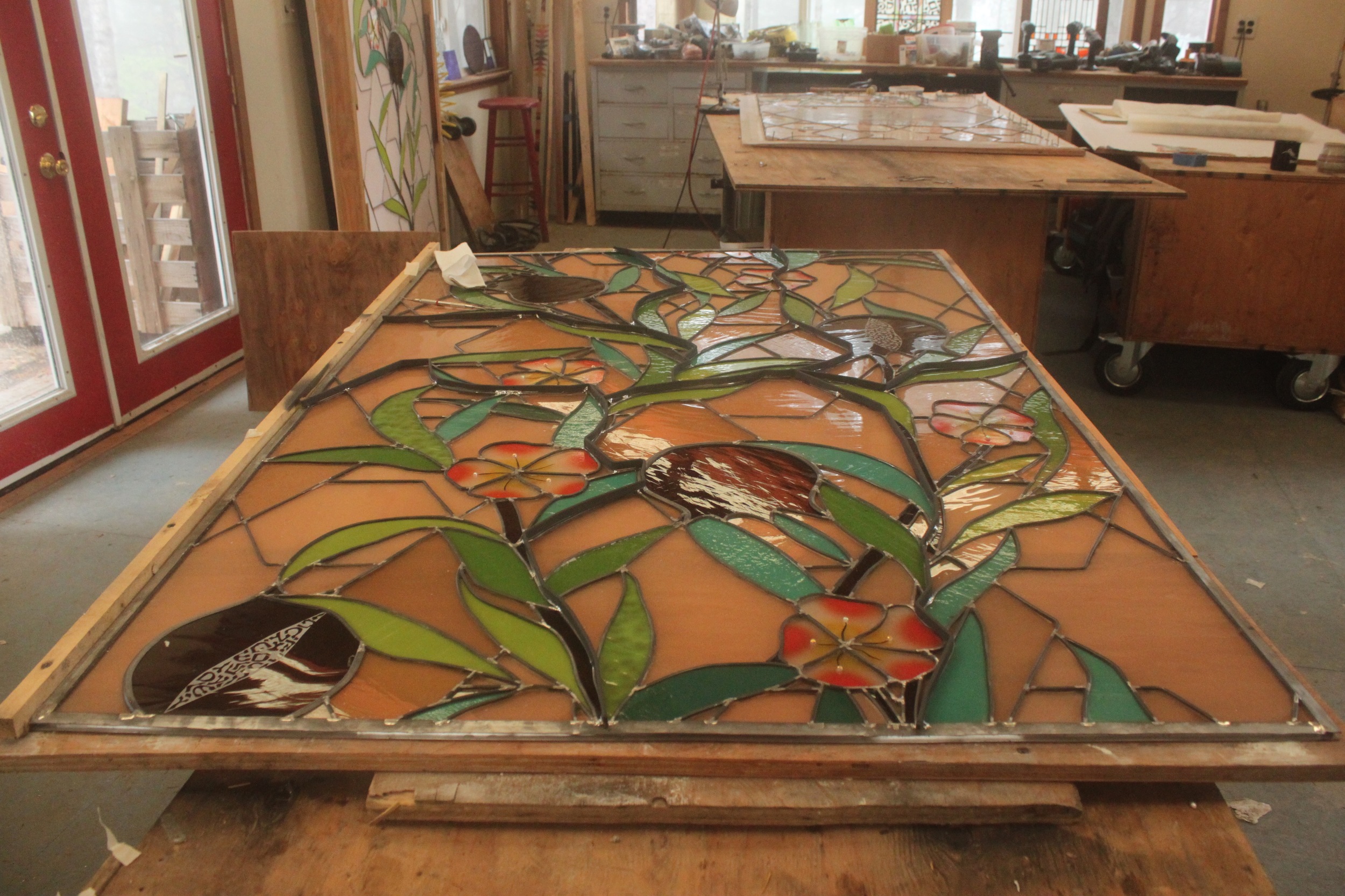 Assembly of panel#2 is complete and is ready for final cleaning and crating.