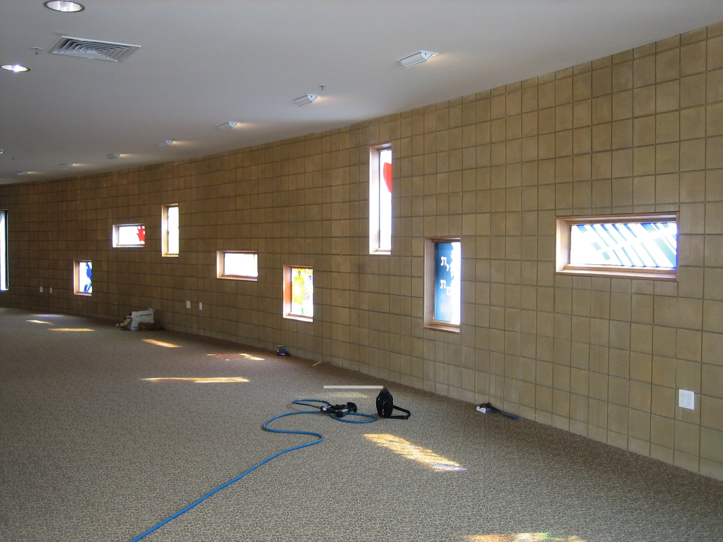  Shalom Hall on installation day 