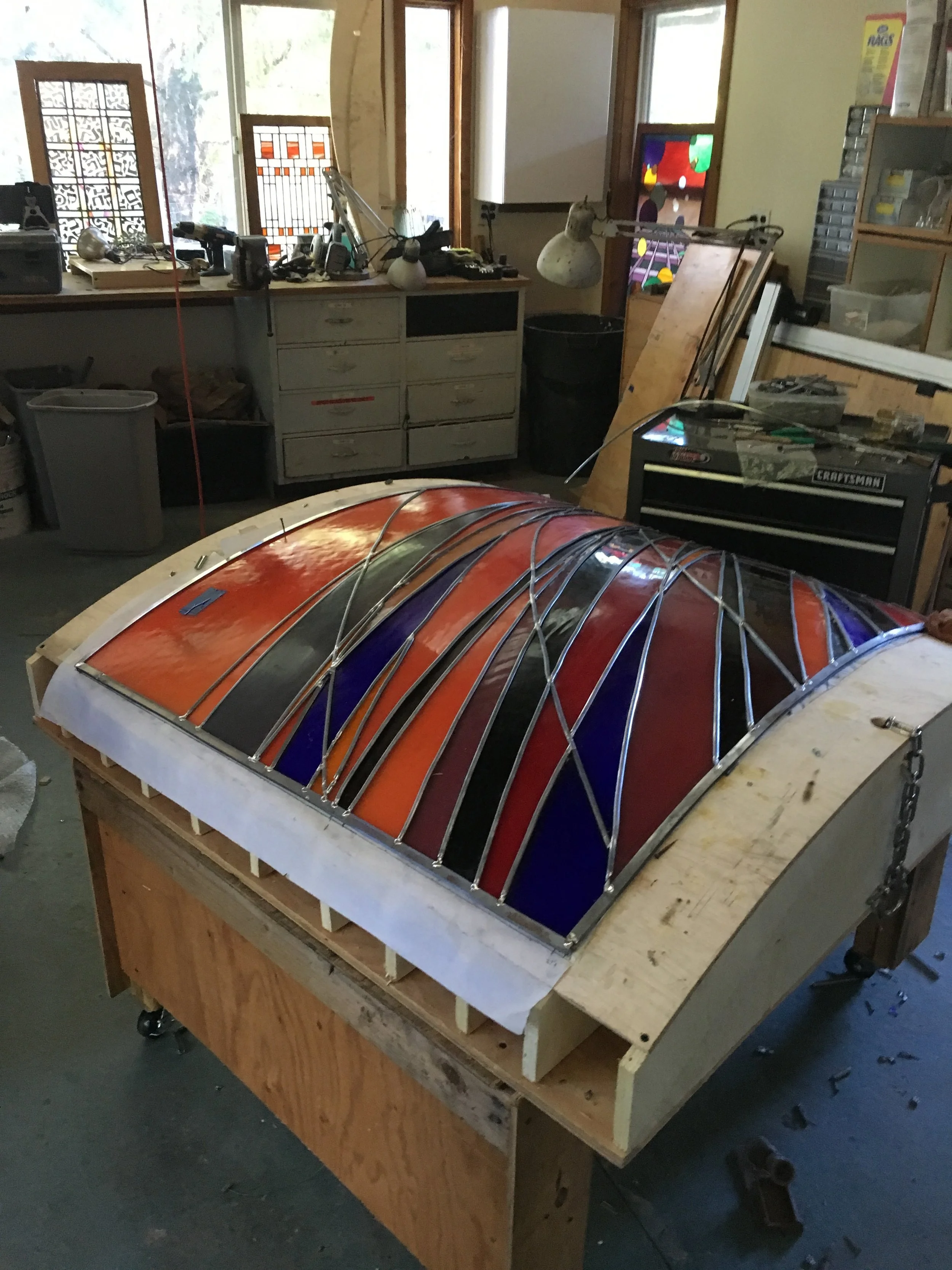  4’ x 4’ panel completed assembly 