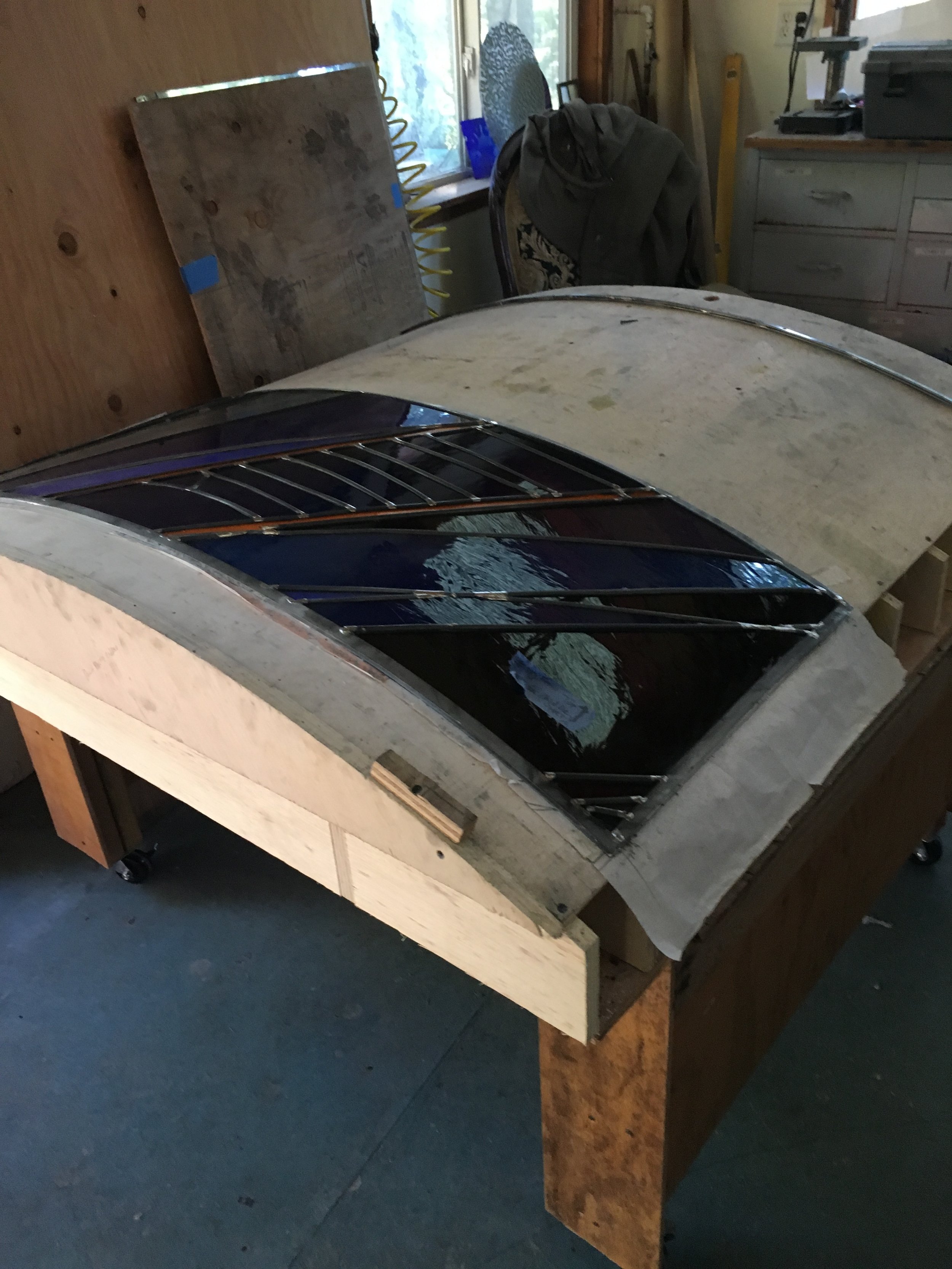  The final panel to be assembled. 