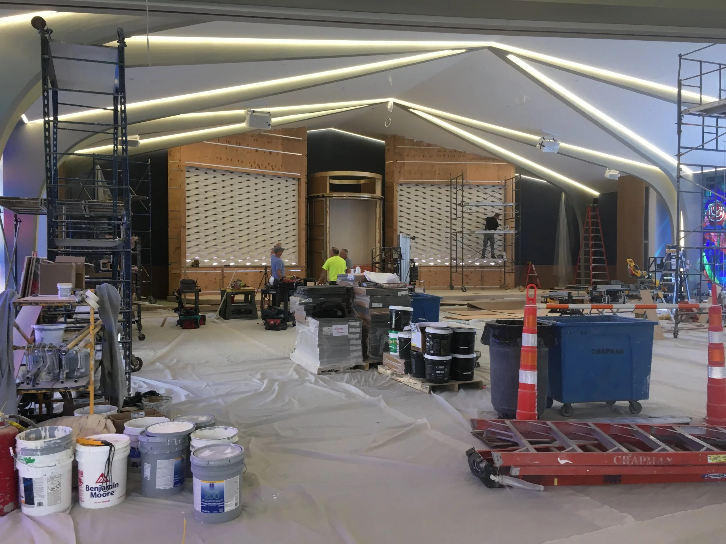  Here is the job site with the ark, as we found it upon arriving 