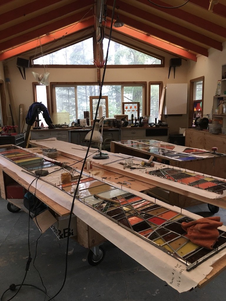 Partially assembled panels
