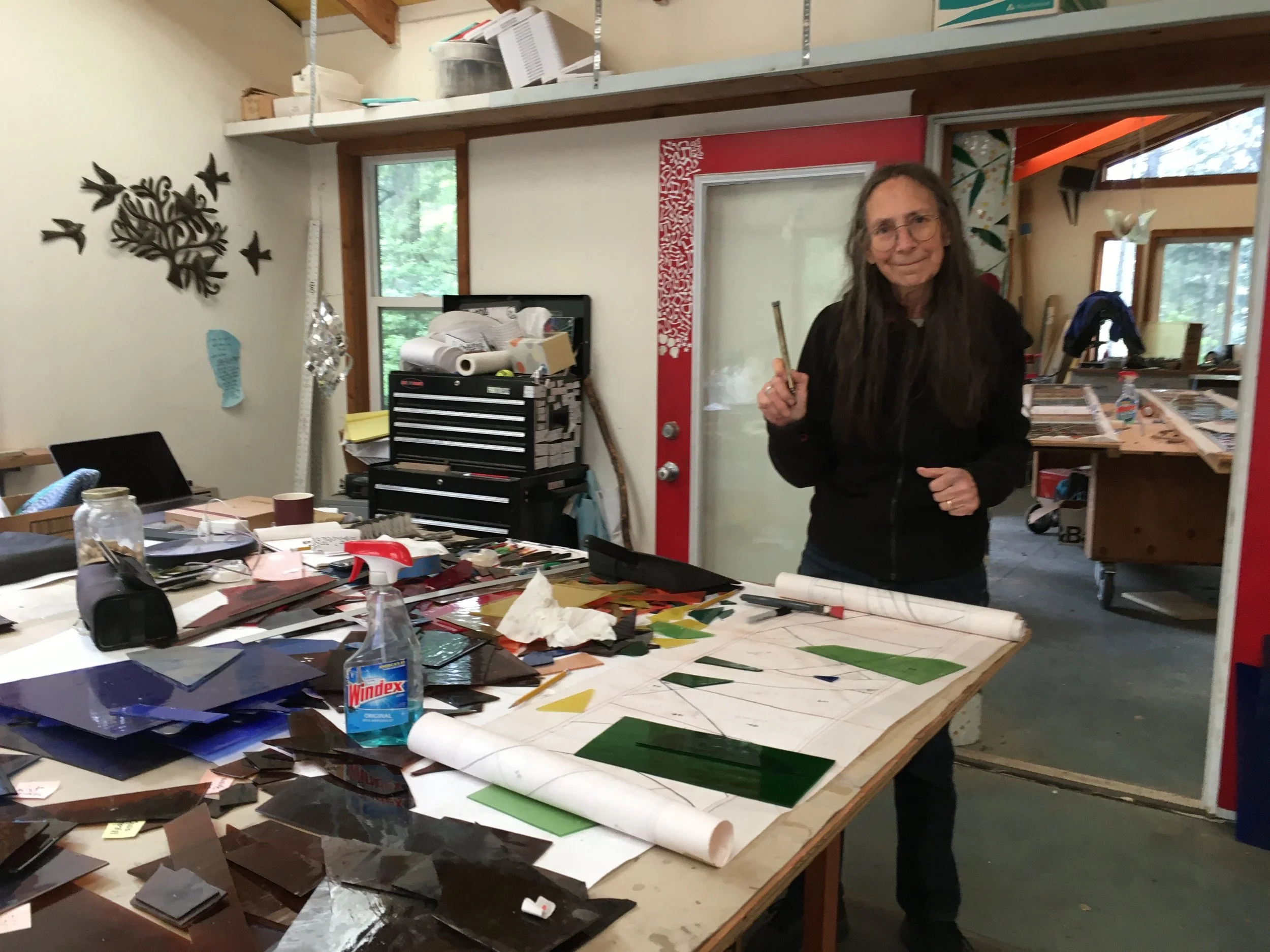  Michelle in the cutting room 