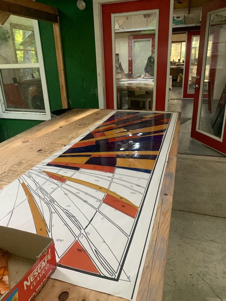 Progress to date on the first door panel