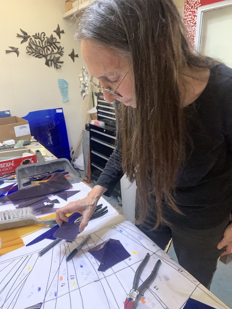 Michelle at work