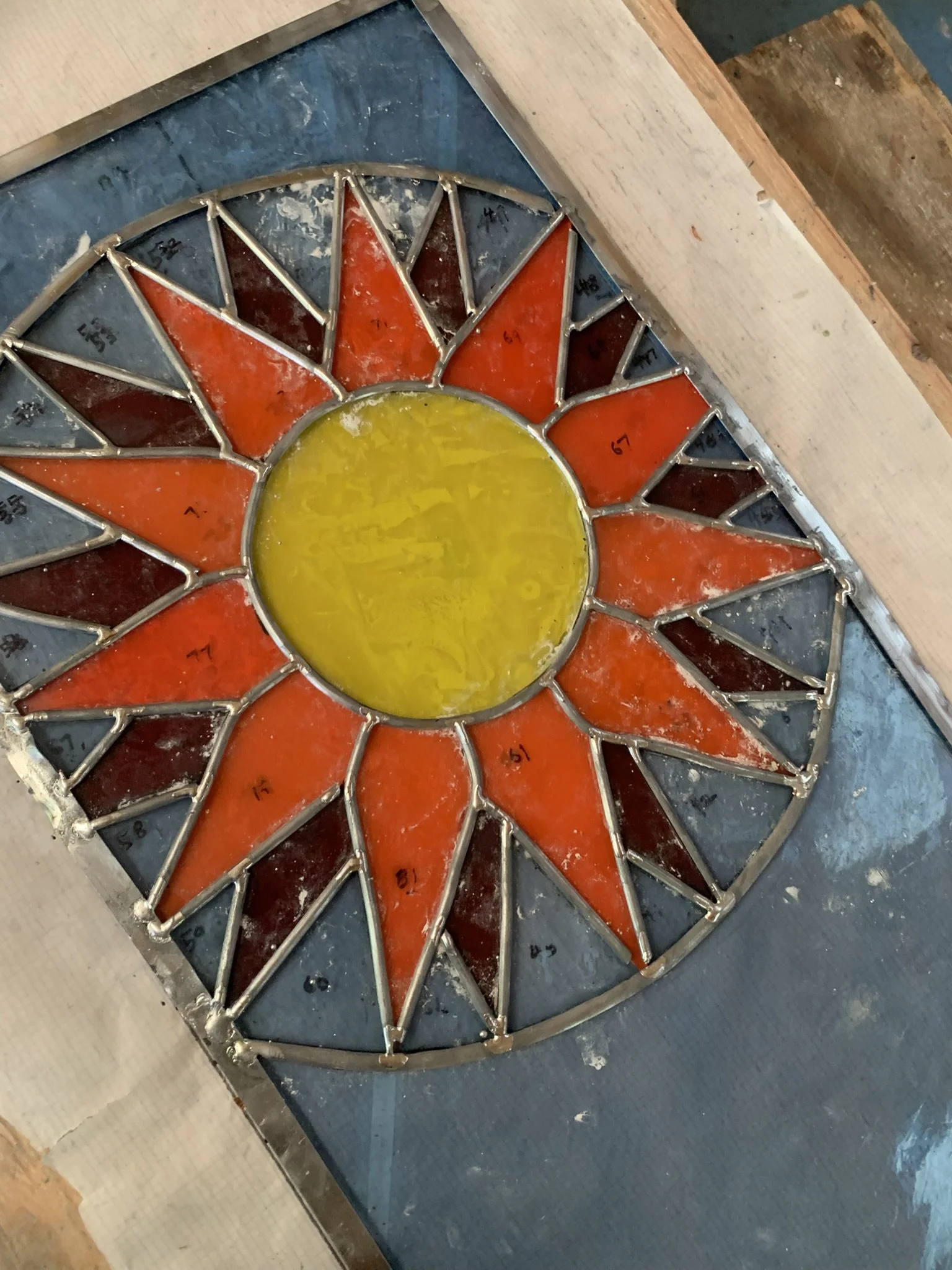 The sun, a detail of panel #8