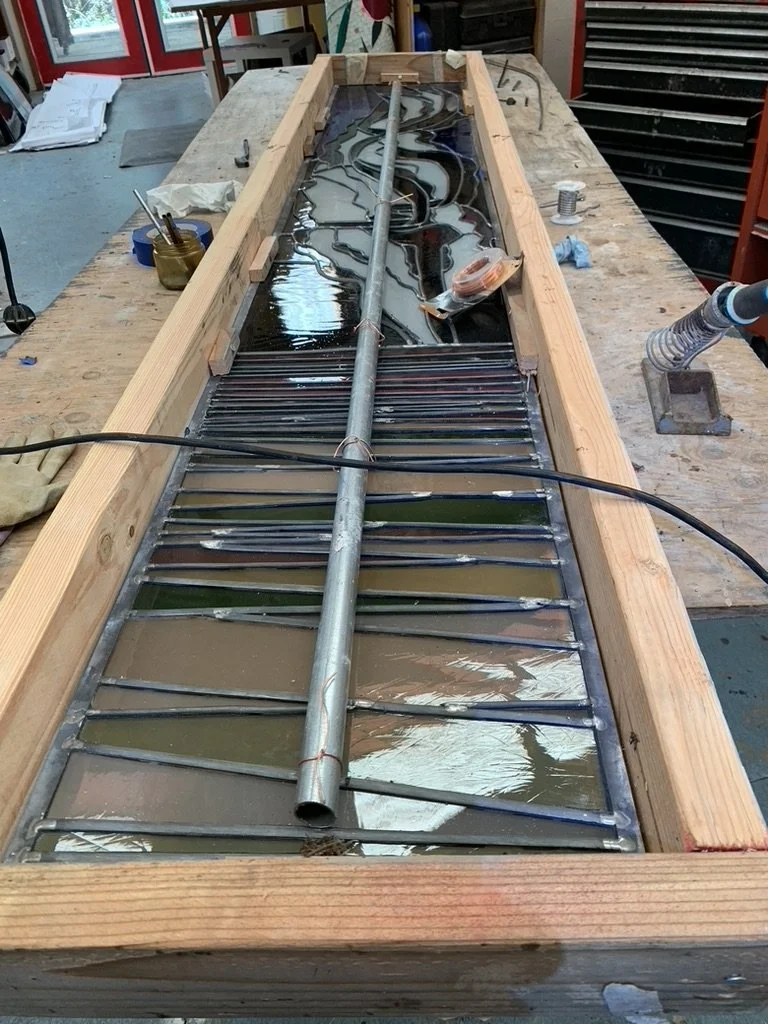 Panel #7, “The Pillar of Cloud” in its box, rready for pasking