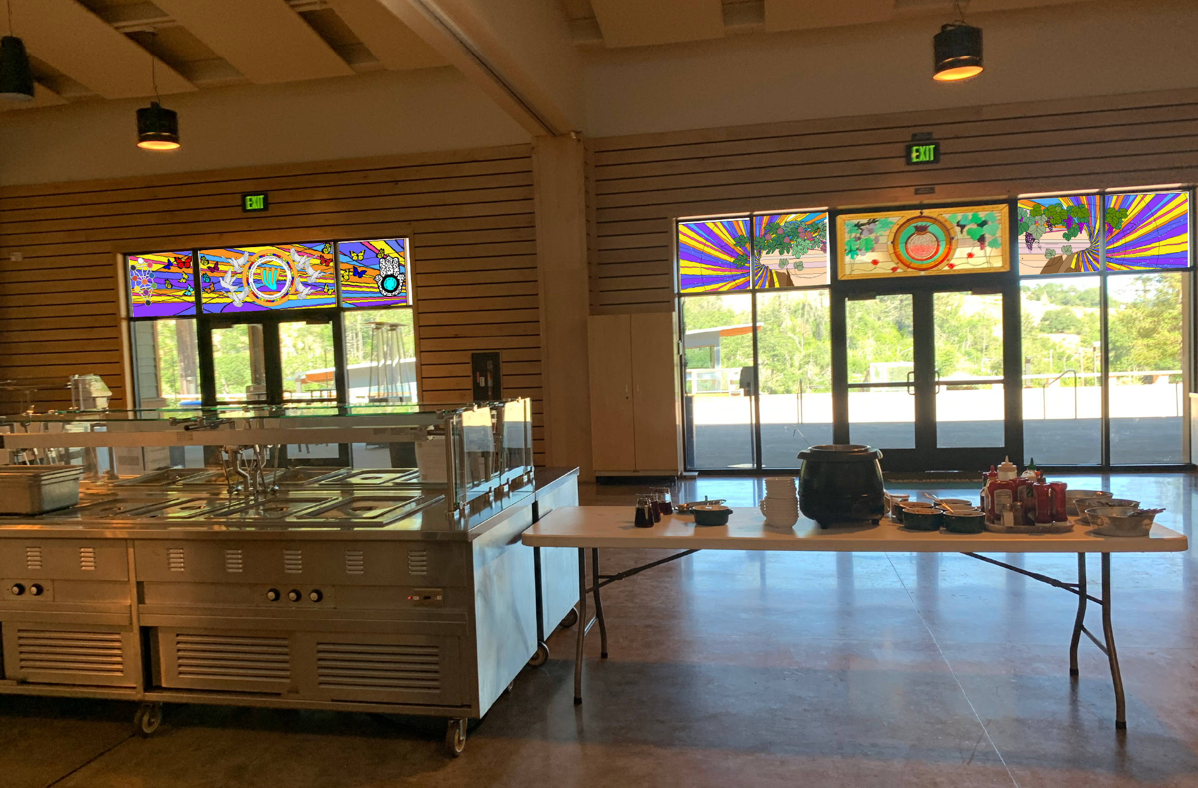  Center and West Window Groups 