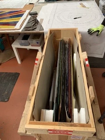  documenting the crate contents upon arrival 