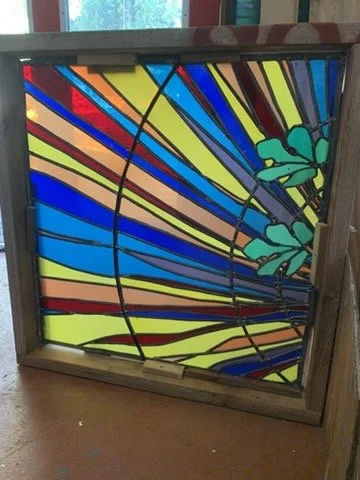  Sidelight from the central window group transfered to its frame. 