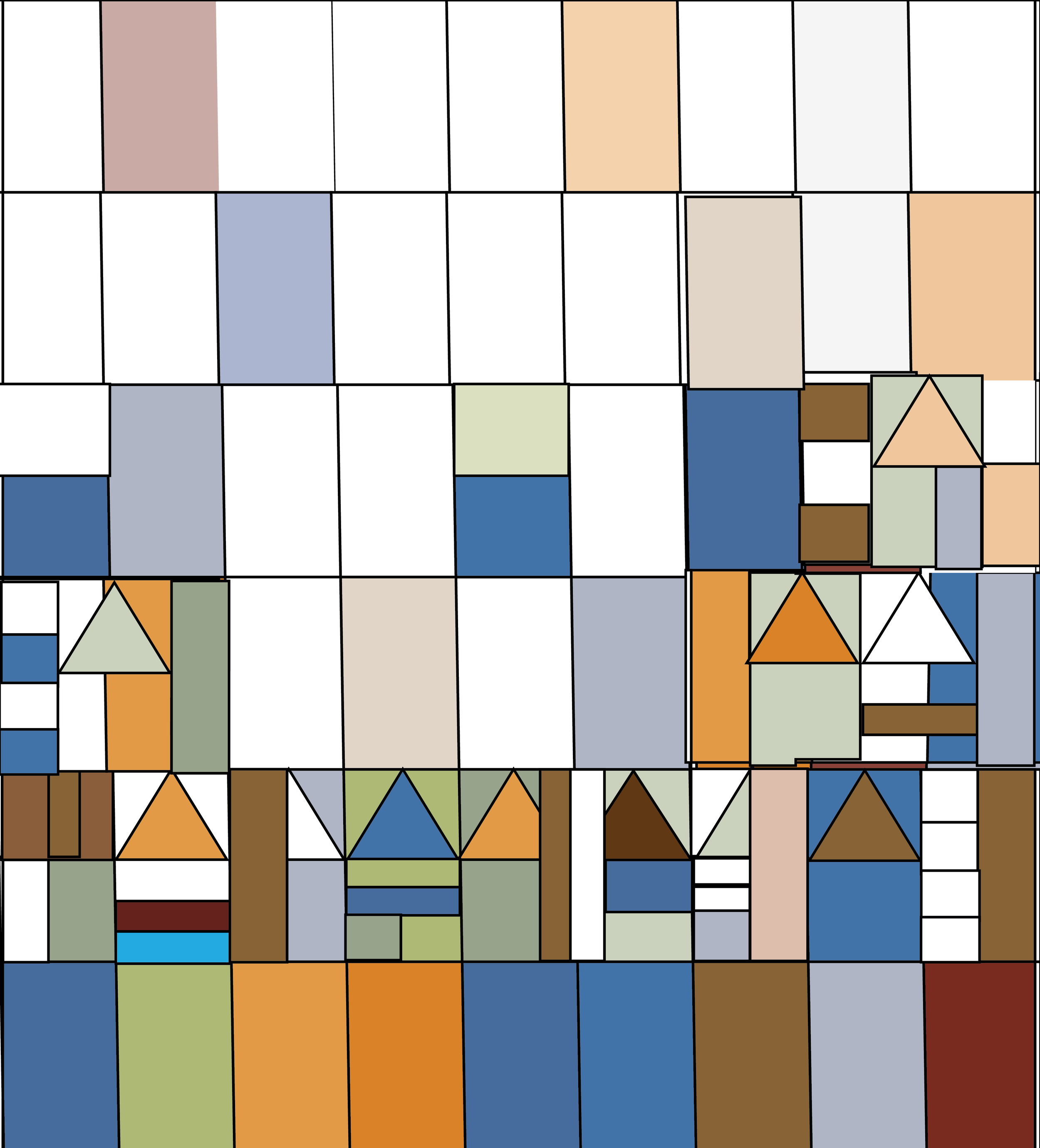  Mixed mosaic shapes 