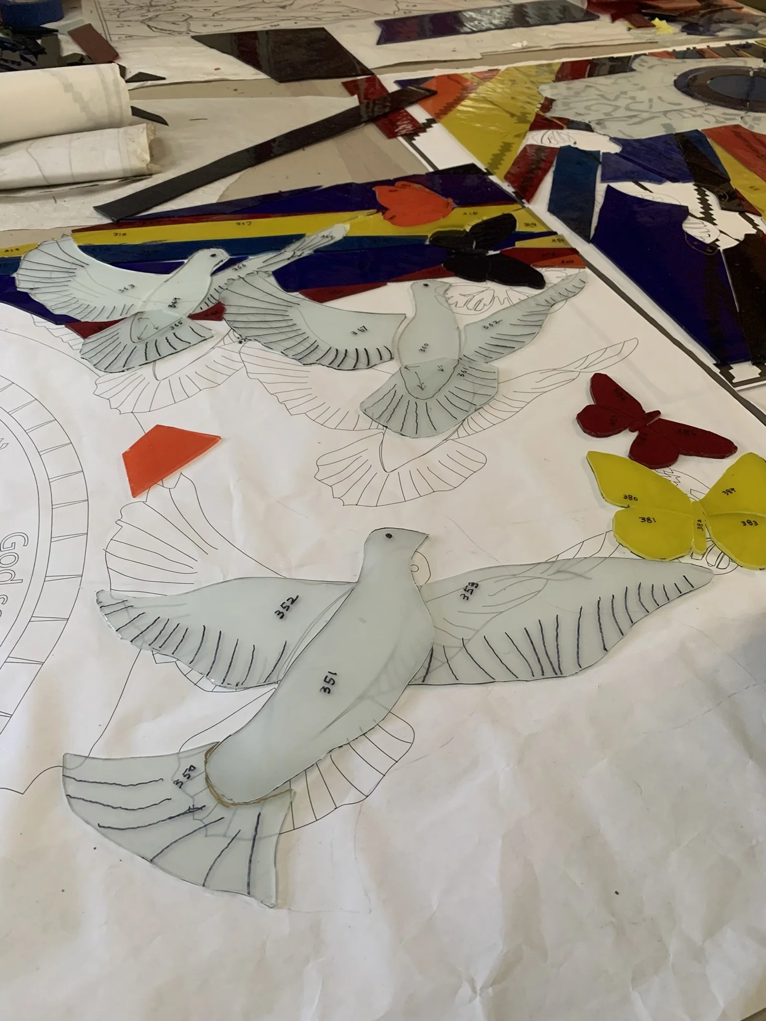  Laying out the birds 