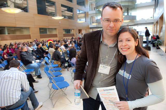 Organizing Northern Voice back in the day.
