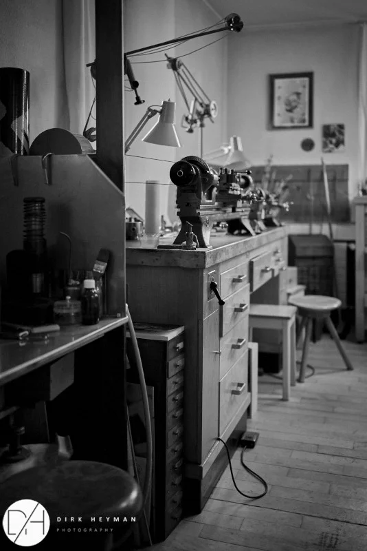 Entré de l'Atelier de Philippe Dufour © Dirk Heyman
