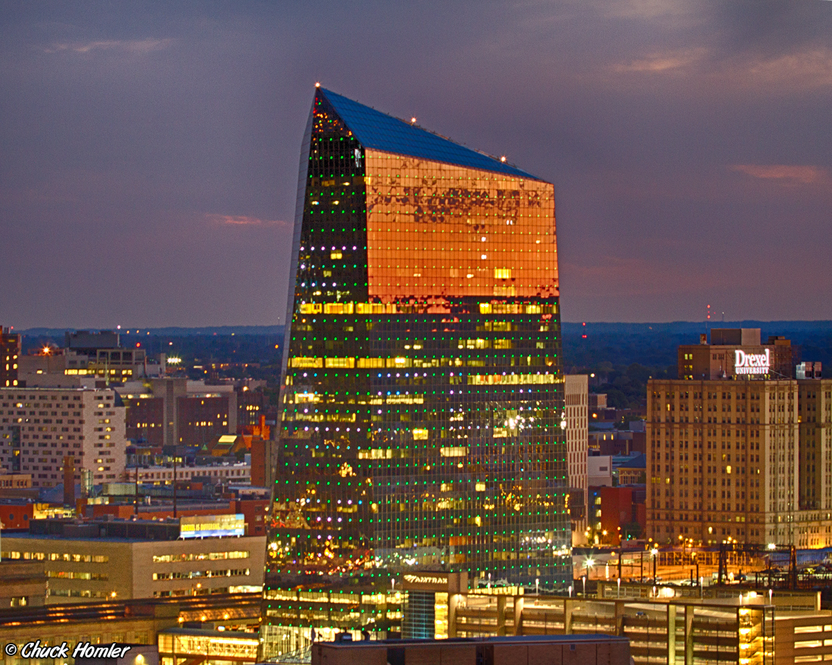 The Cira Center at Sunset
