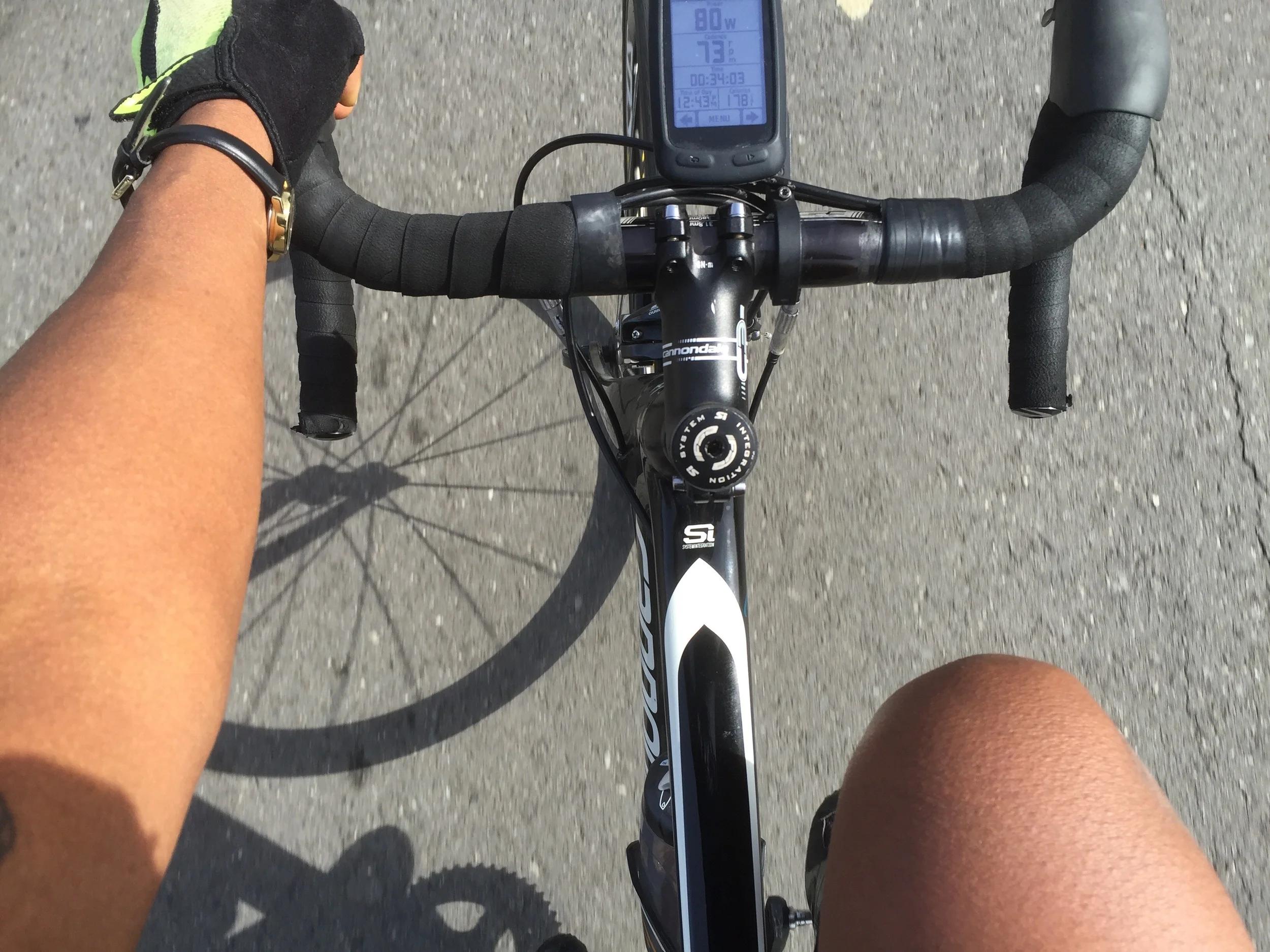 Of course I accidently shut off my garmin for a few miles during my ride... So pro!