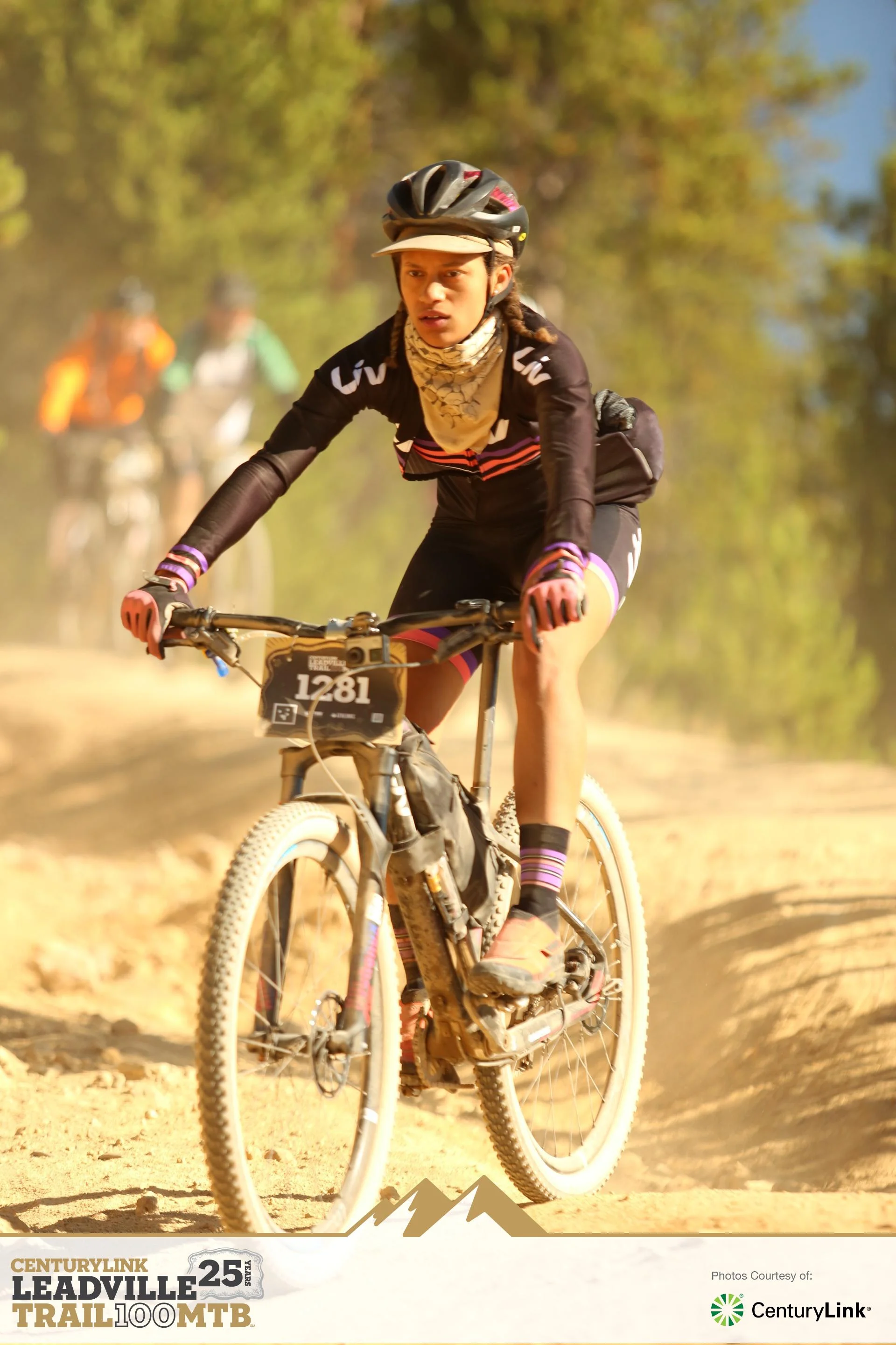 Sam taking on Leadville on her Single speed Liv Mountain Bike.