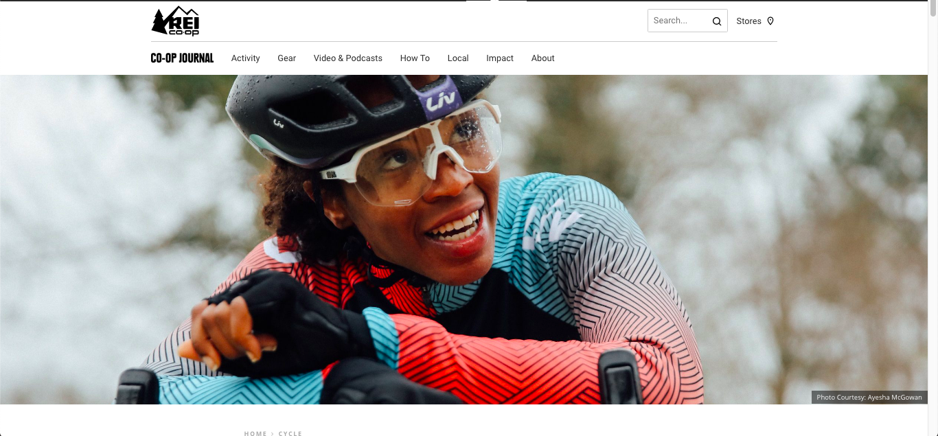 REI Co-Op Journal: Ayesha McGowan is Having Her Best Season Yet