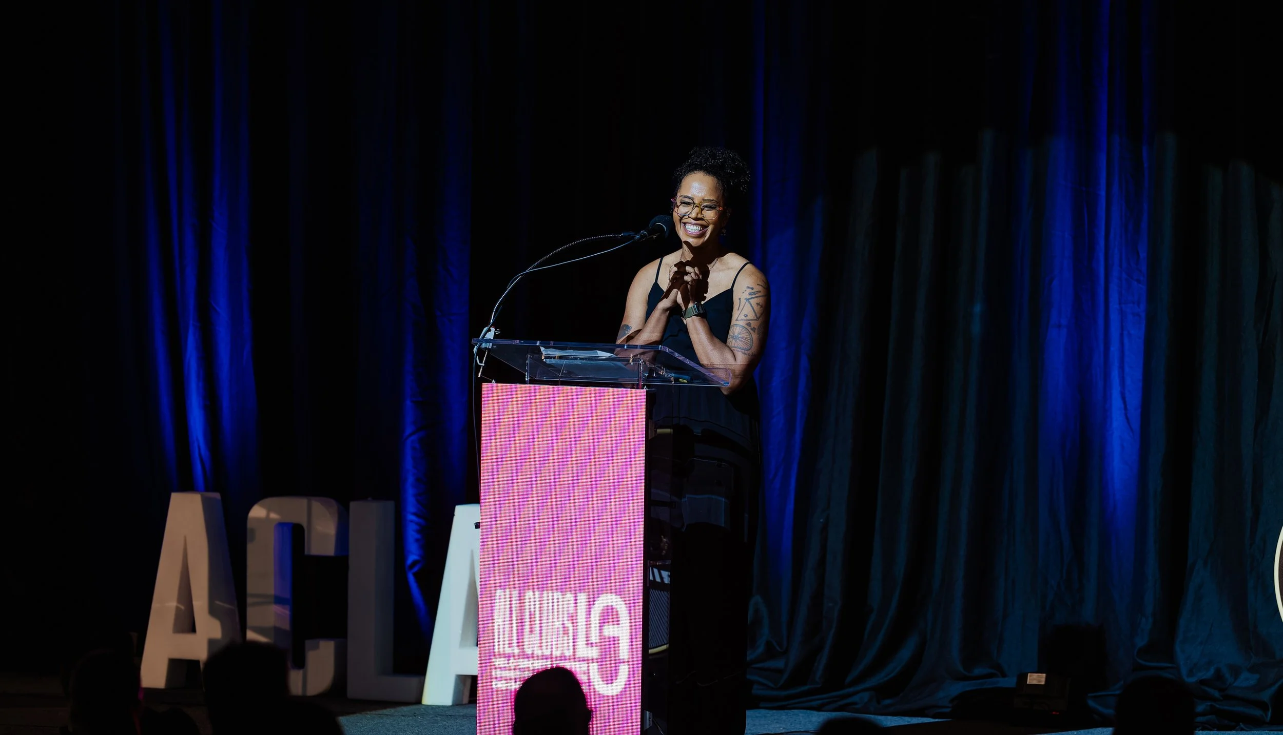 Speaking at the All Clubs LA Gala