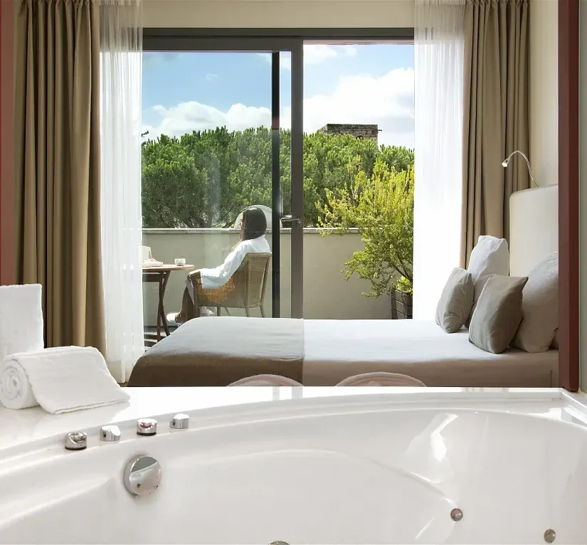 Deluxe room upgrade with private jacuzzi