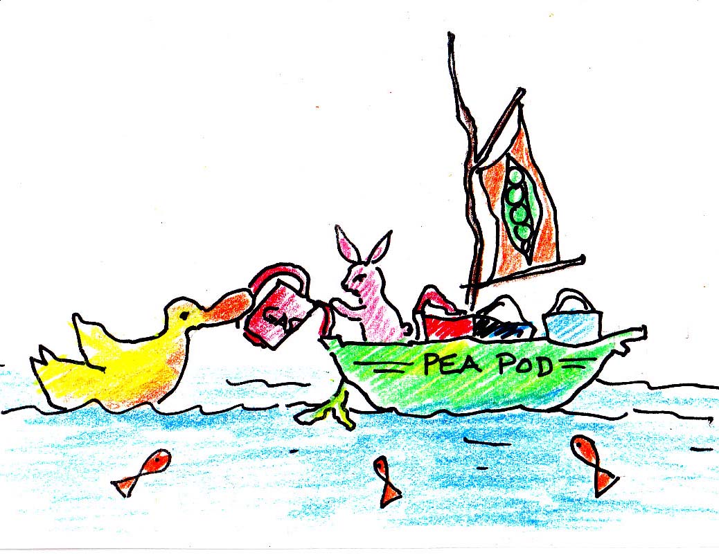 The first Sweet Pea boat... it uses gasoline!! Yikes.