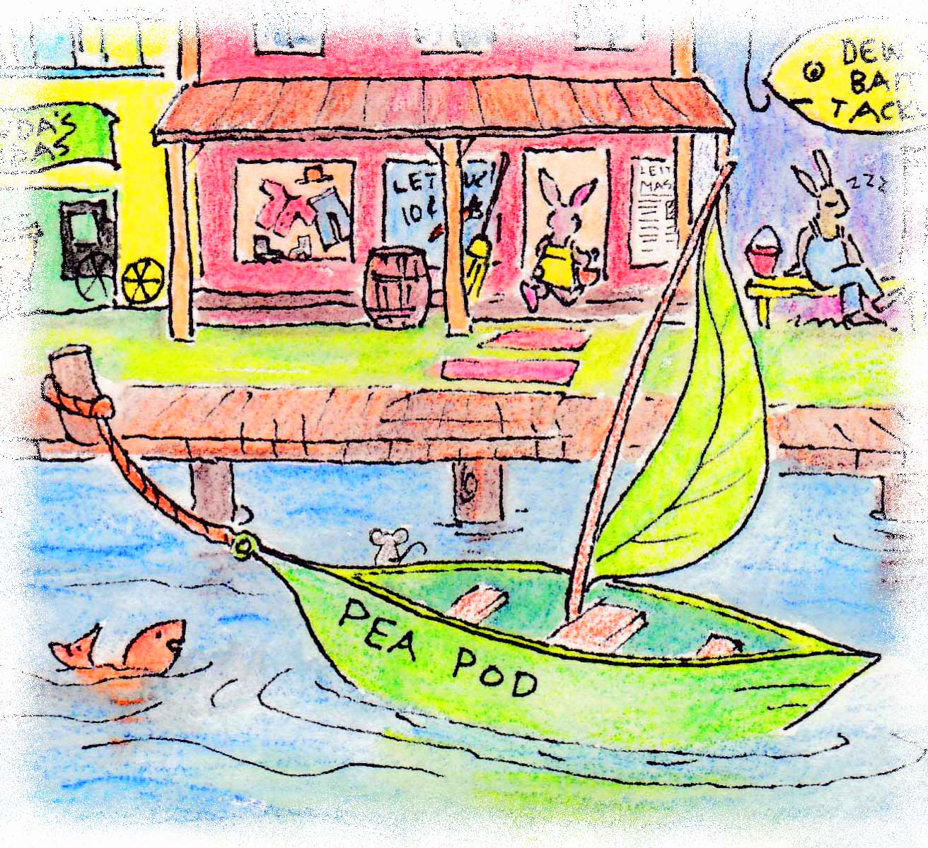 This is my boat Pea Pod. It looks spanking new here. But it does not stay that way. It gets holy.
