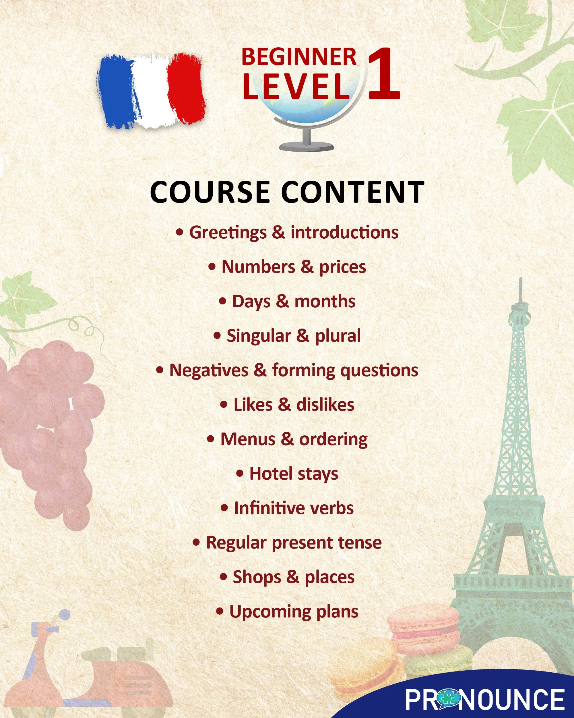 French Classes — Pronounce Languages