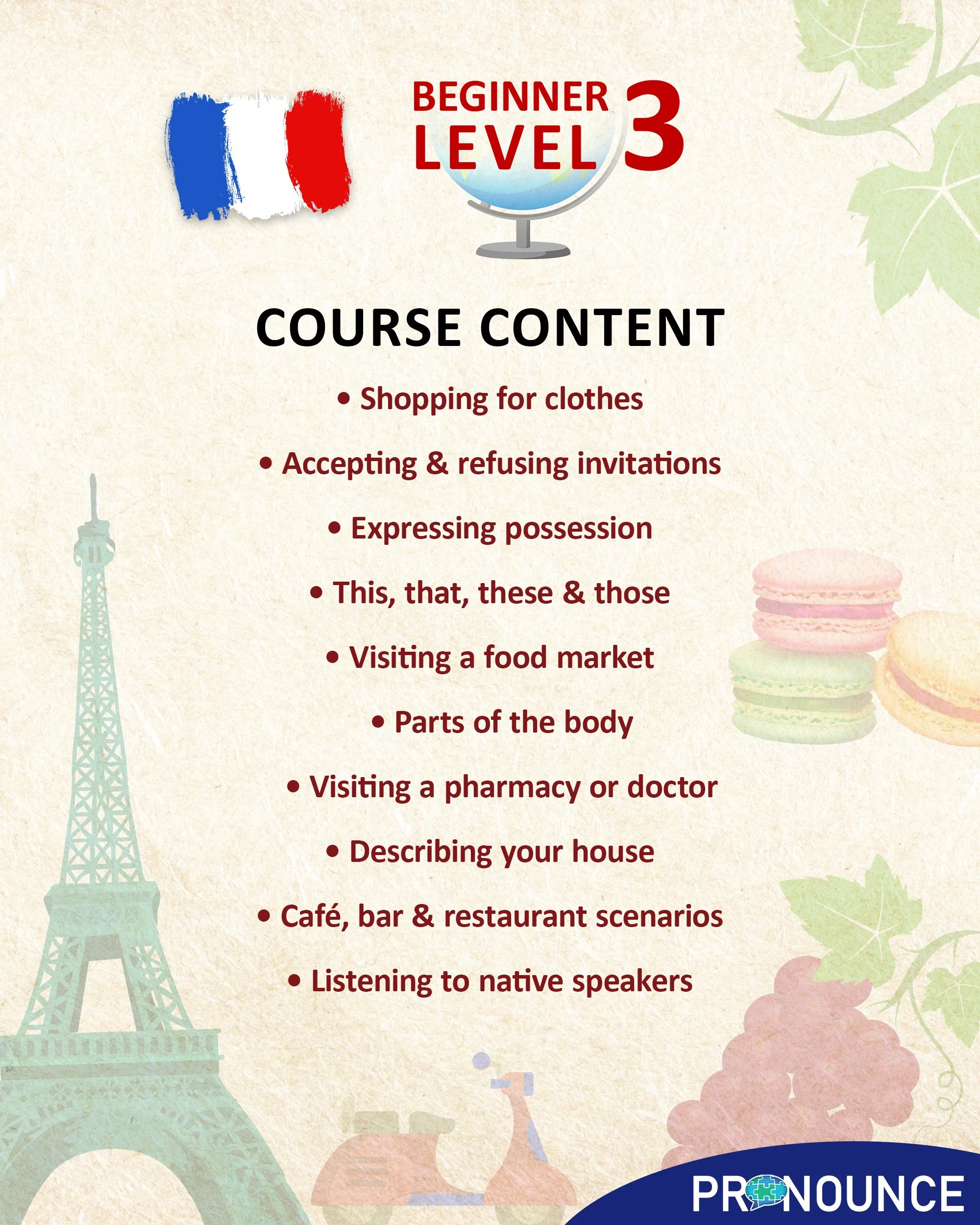 French Classes — Pronounce Languages