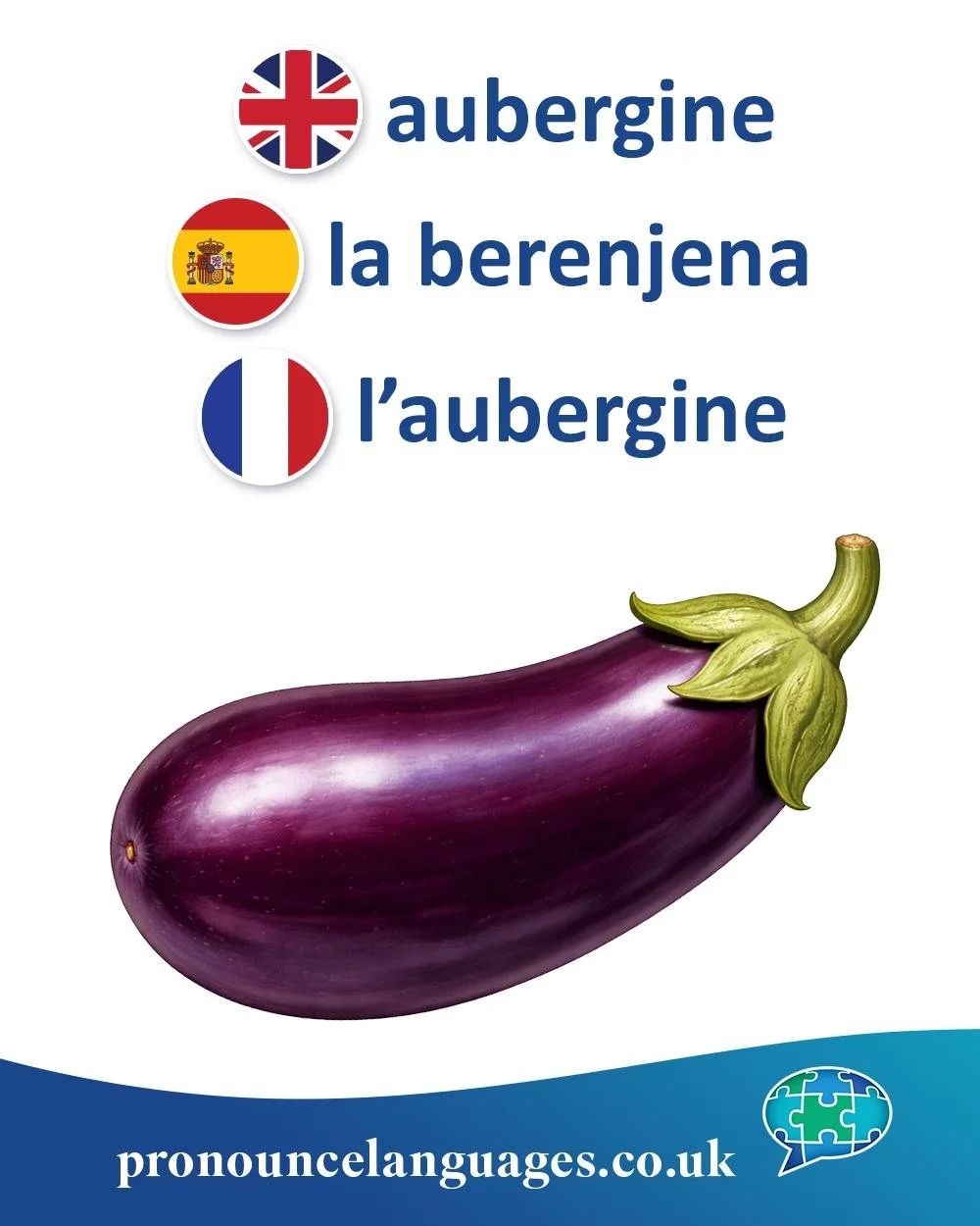 Word of the Day 🍆

🇬🇧 Aubergine comes from French aubergine, which English uses (especially in British English 👀✨). The word ultimately comes from Arabic al-bāḏinjān, from Persian bādingān, from Sanskrit vātingana &mdash; showing a long journey f