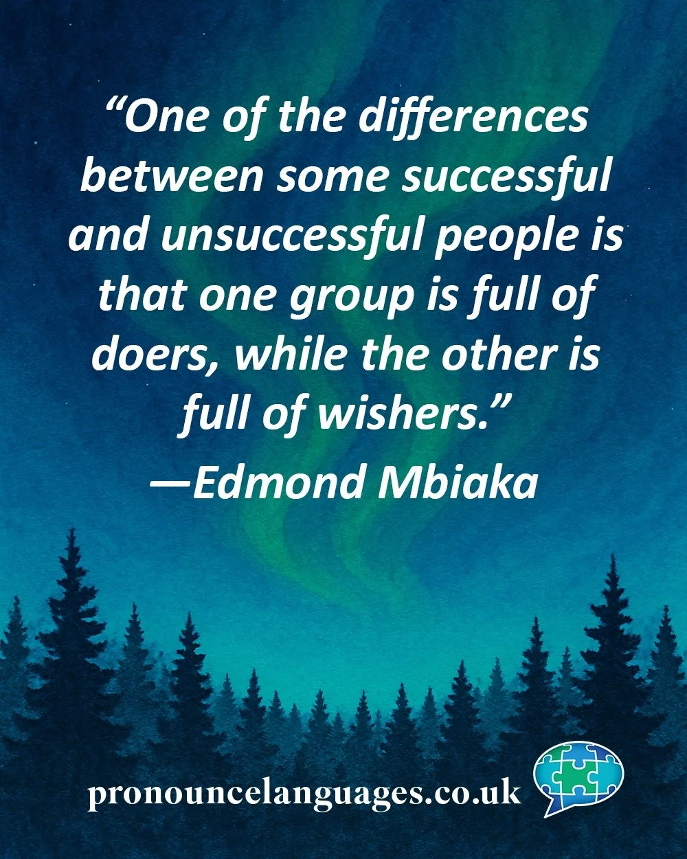 In language learning, the difference isn&rsquo;t talent &mdash; it&rsquo;s action.

The learners who succeed are the ones who speak, write, and practise every day, even when it feels uncomfortable. 🗣️

The &ldquo;wishers&rdquo; dream of fluency but 