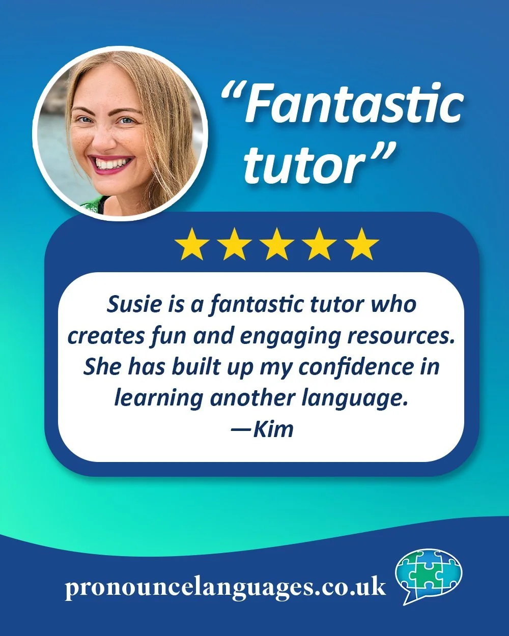 Thanks, Kim! 😊

#testimonial #testimonialtuesday #cleintfeedback #clientreview #smallbusiness #femaleownedbusiness #LGBTQInclusive #privatetutor #learnfrench #learnspanish