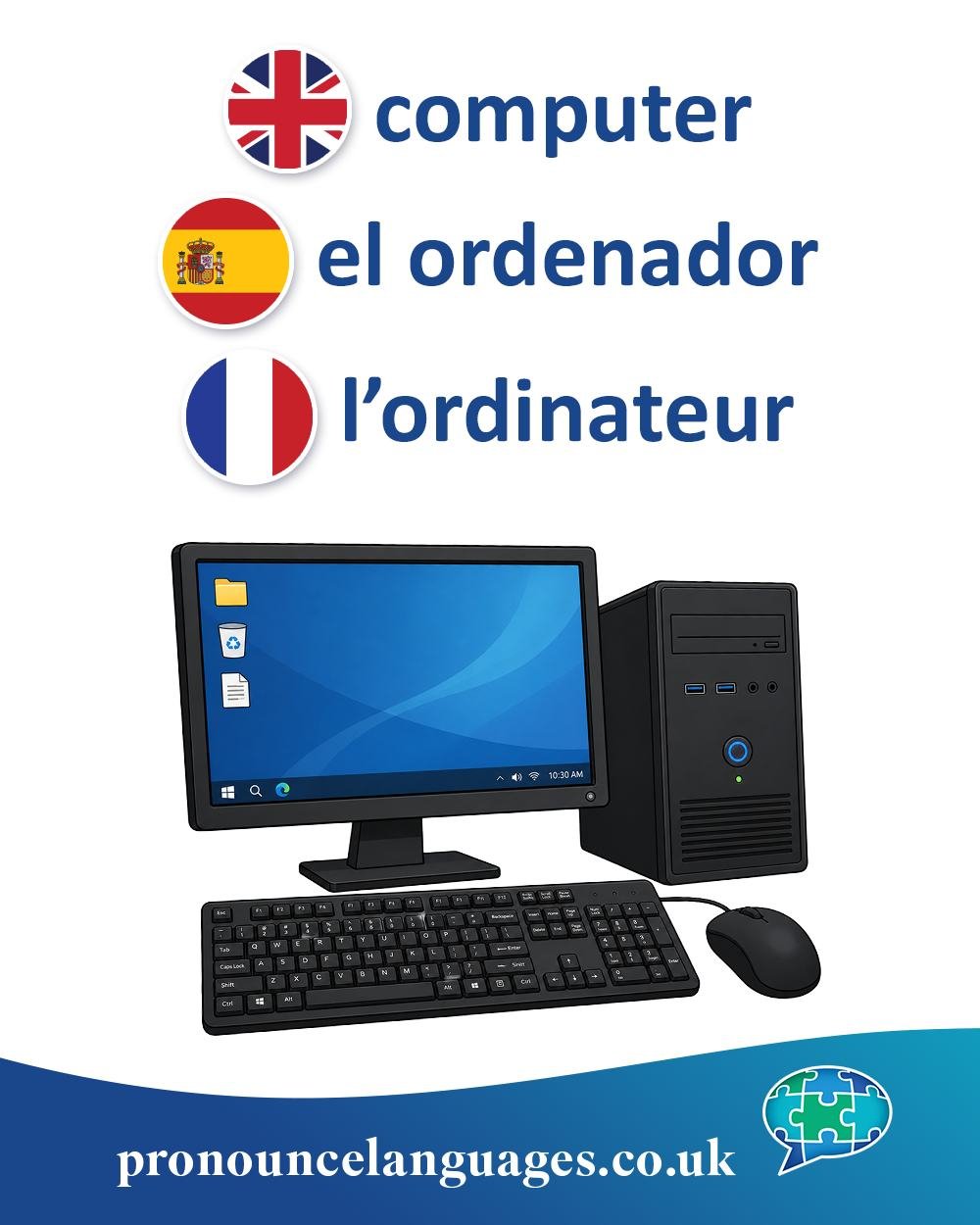 Word of the Day 💻

🇬🇧 Computer comes from the verb to compute, from Latin computare, meaning &ldquo;to calculate&rdquo; (com- = together + putare = to reckon/think). Originally, a computer was a person who performed calculations, before the word w