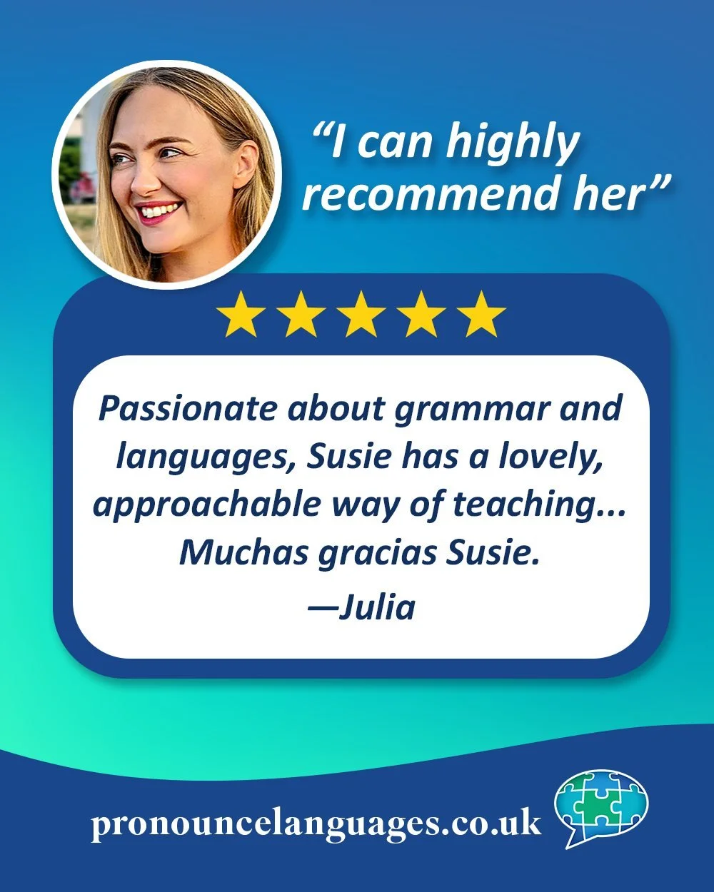 Thanks, Julia! 🙏🌟

#testimonialtuesday #testimonials #hertfordshirewomeninbusiness #groupspanishclasses #groupfrenchclasses