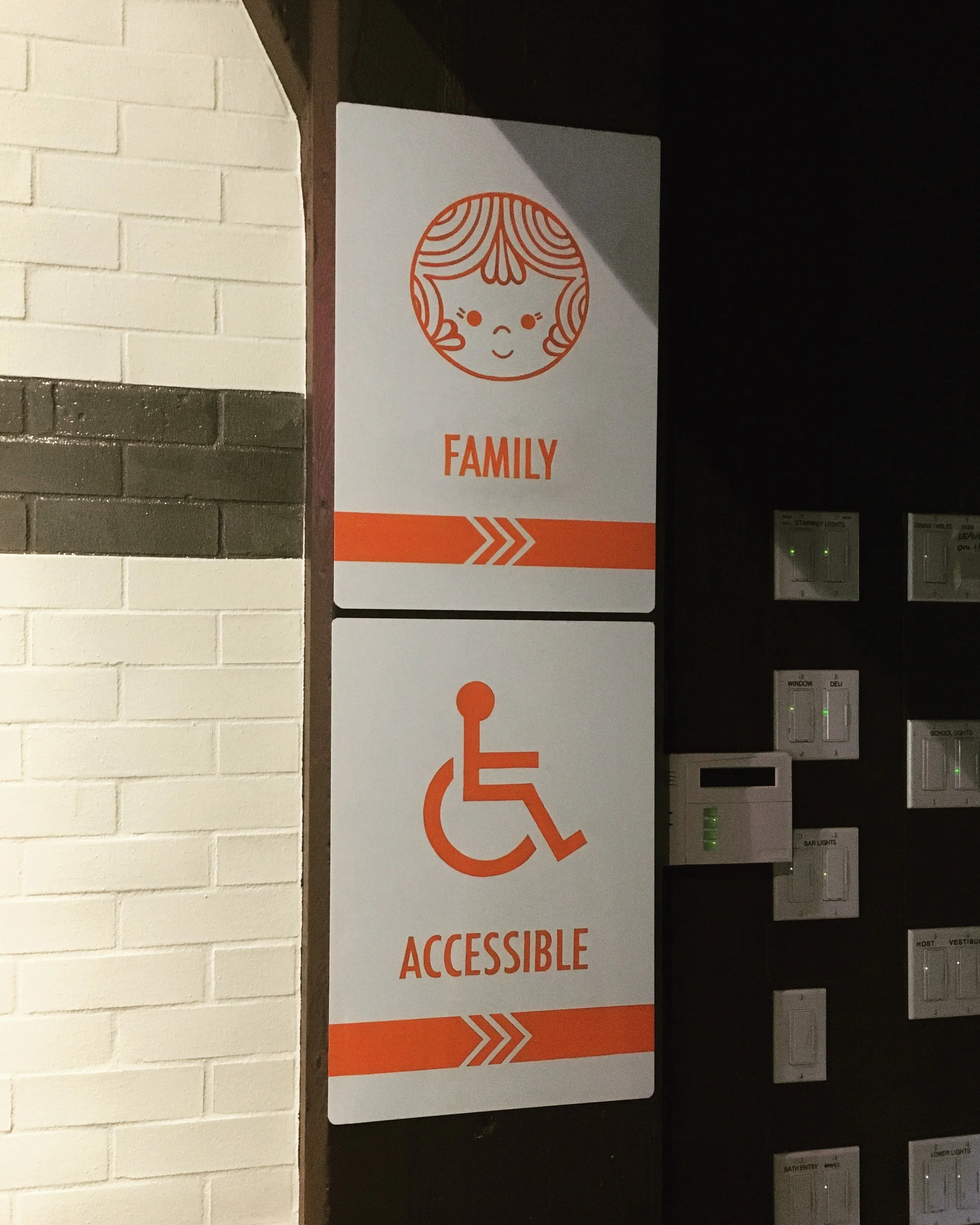 aluminum sign. design & paint.