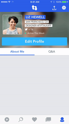New Feed UI + About Me on My Profile