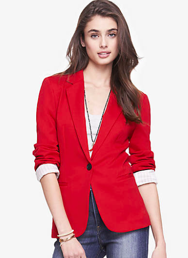 red blazer for petite sizes