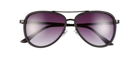 BCBG black plastic aviators