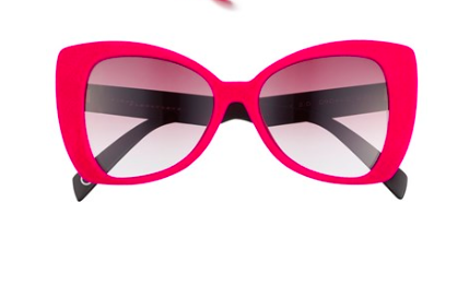 Pink cat eye statement sunglasses