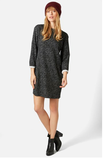 Topshop grey sweater dress