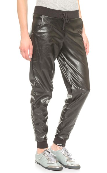 Shopbop Faux Leather Sweatpants