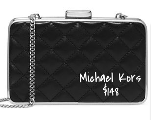 Michael Kors quilted box clutch