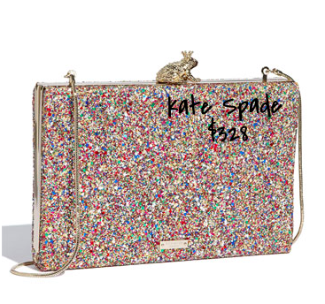 Kate Spade sparkle box clutch