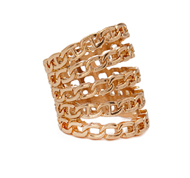 Forever 21 stacked chain ring