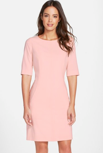 Tahari A-line pink dress