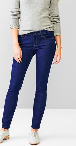 Gap dark blue skinny jeans